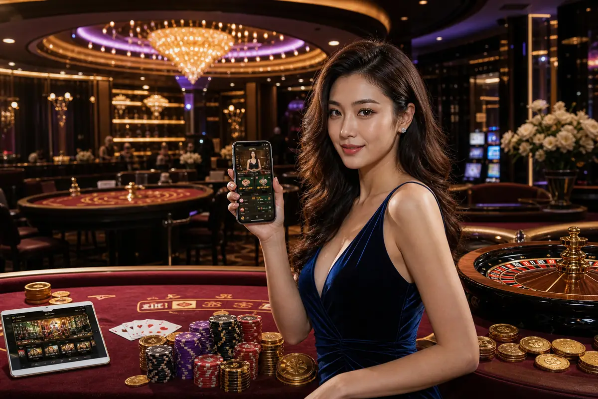 vcity66 casino meja baccarat live dealer